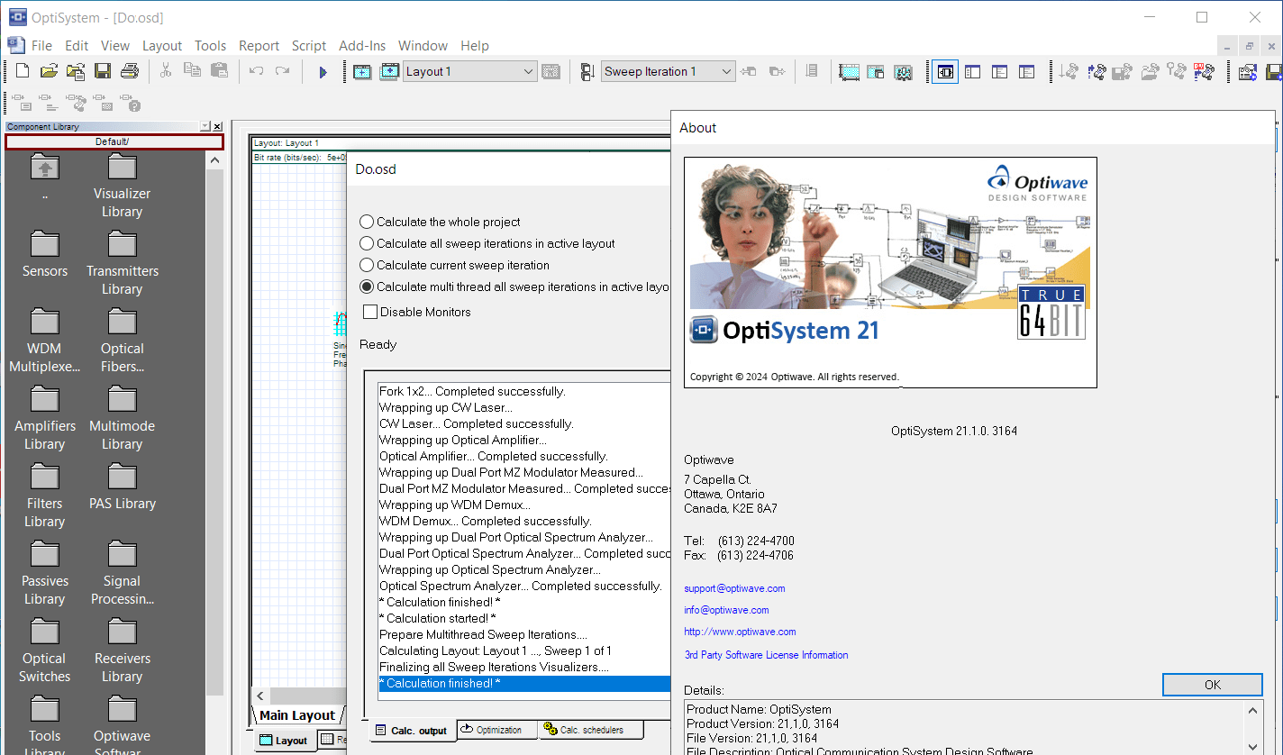 Optiware OptiSystem 21
