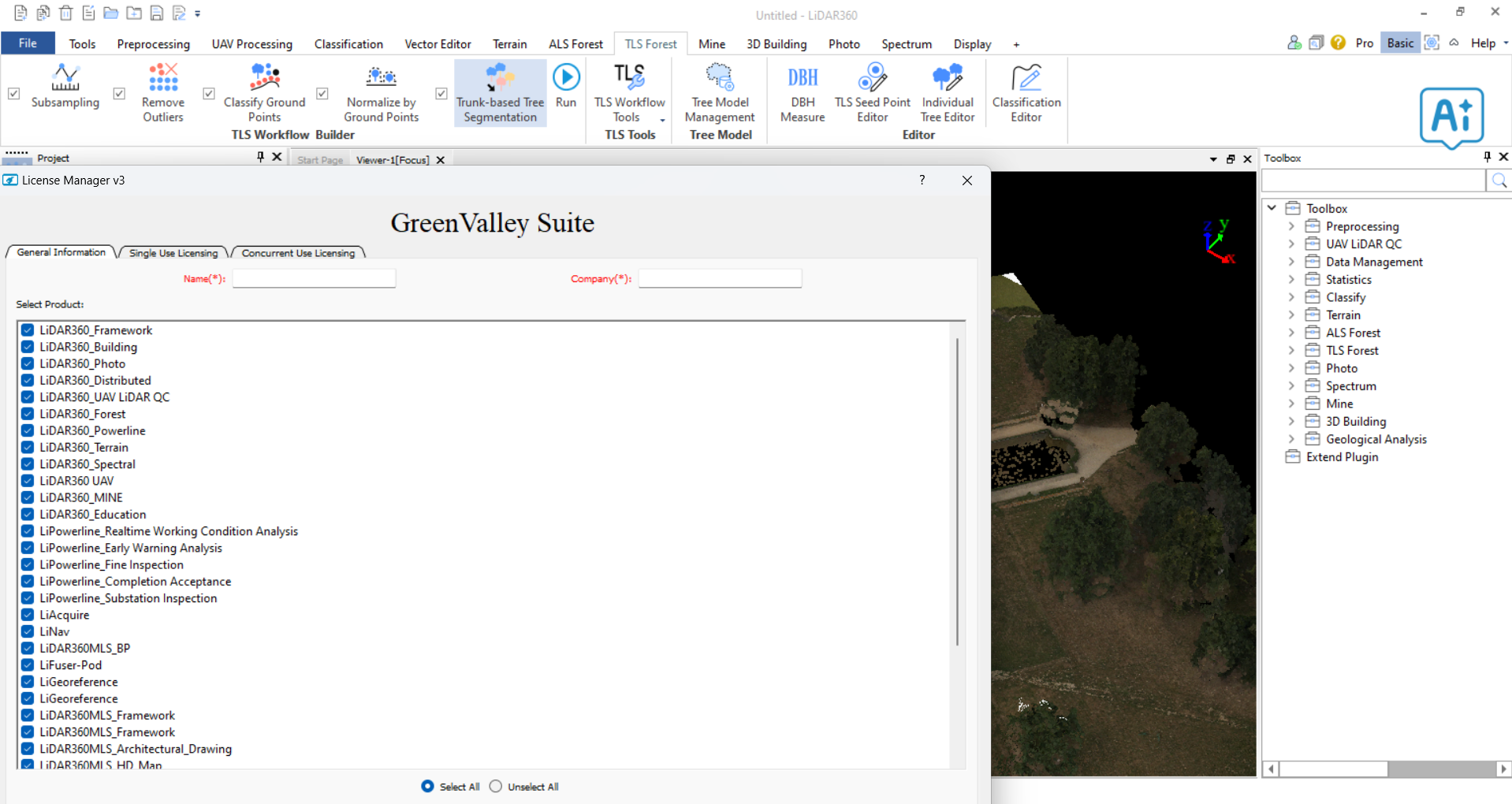 Download GreenValley Lidar360 v9.0