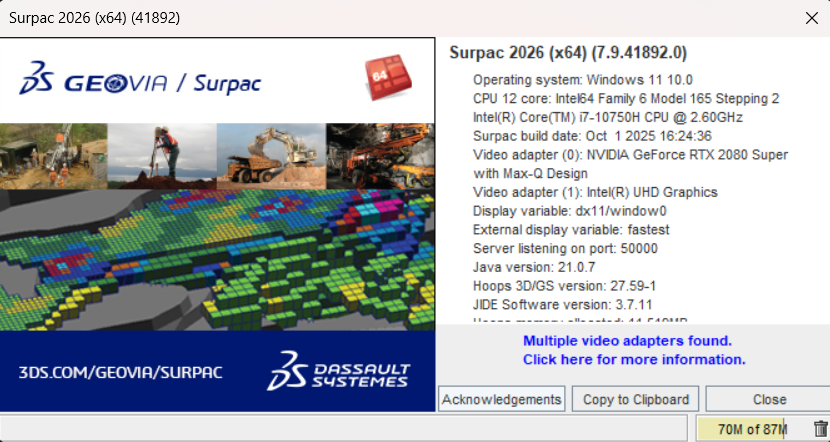 Download GEOVIA Surpac 2026