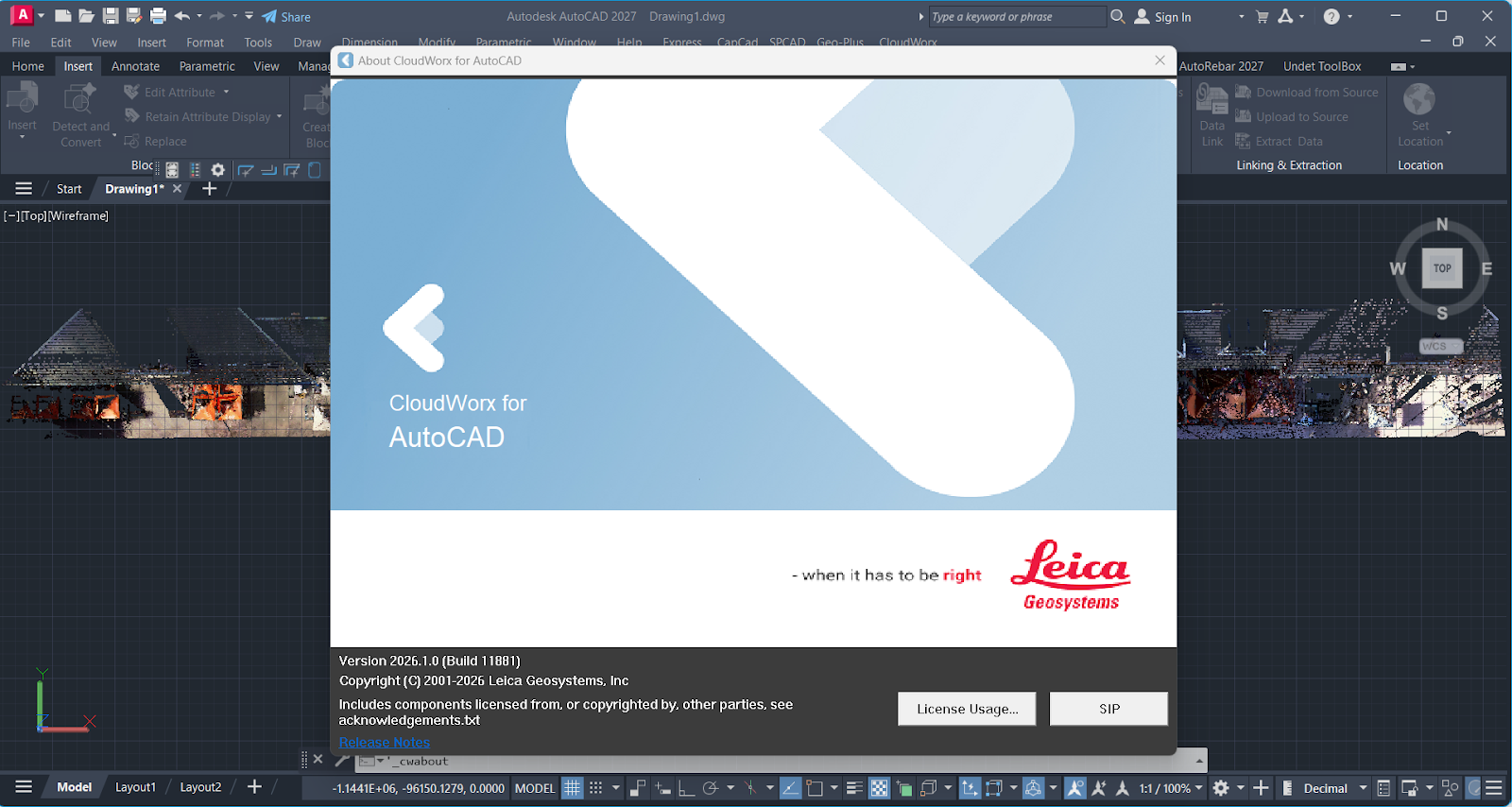 Download Leica CloudWorx 2026.1.0 for AutoCAD