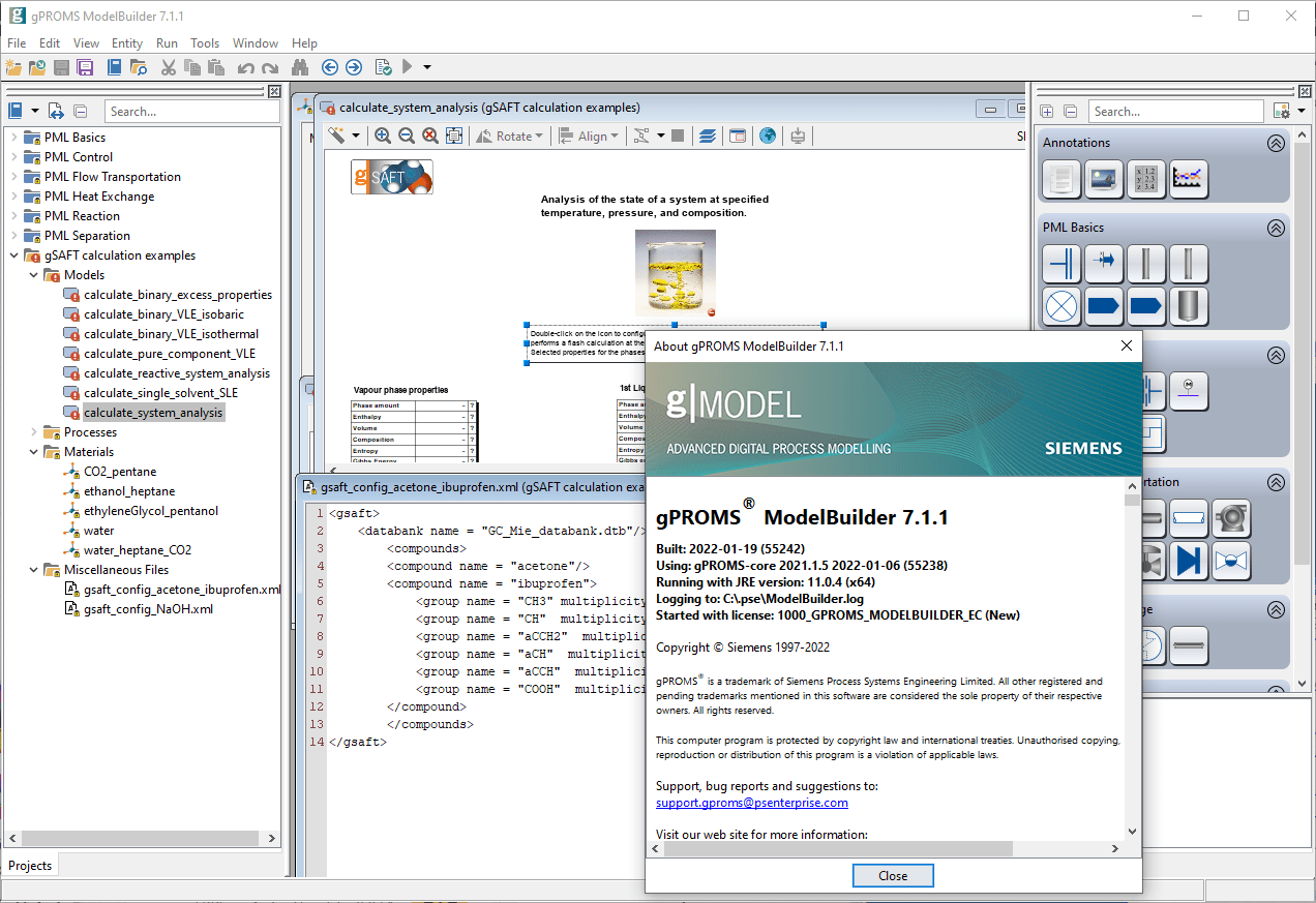 gPROMS ModelBuilder 7.1.1 + gPROMS Process (Academic Teaching) 2022.1