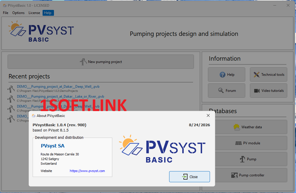 Download PVsystBasic 1.0.4